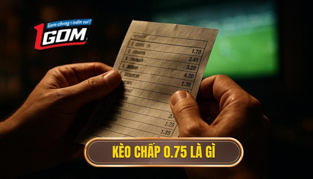 Kèo chấp 0.75 là gì