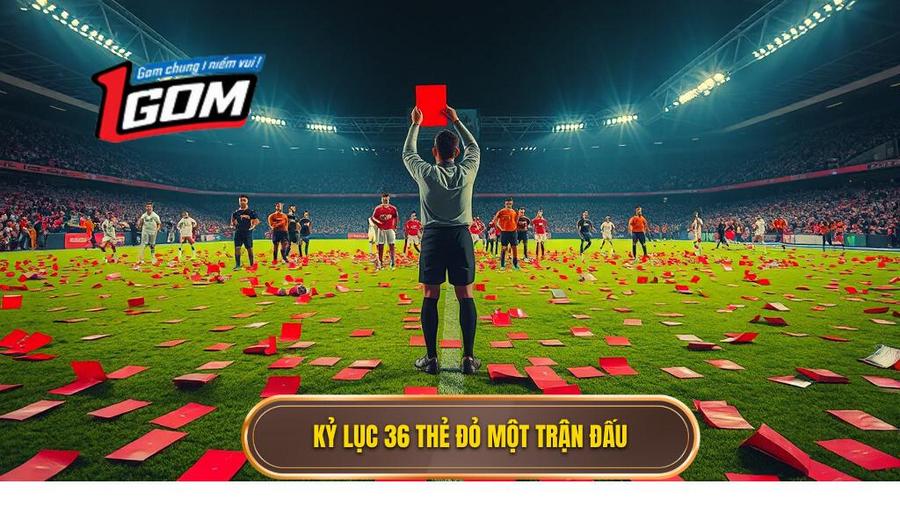 1. Kỷ lục 36 thẻ đỏ một trận đấu