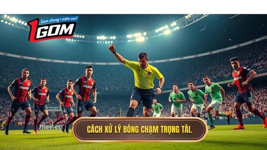 3. Cách xử lý bóng chạm trọng tài.