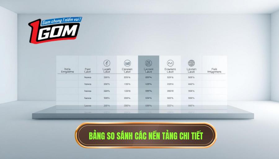 Bảng so sánh các tiêu chí giữa các nền tảng