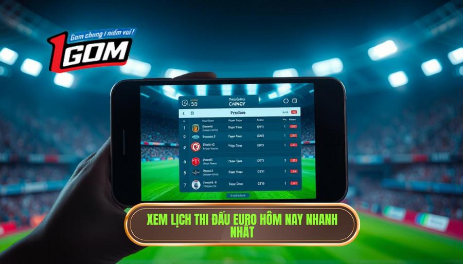 Cách xem lịch thi đấu Euro hôm nay trực tuyến nhanh nhất